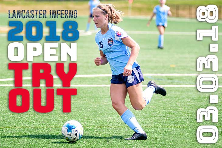 lancaster inferno women's soccer 2018 tryouts top level amateur pennsylvania uws league