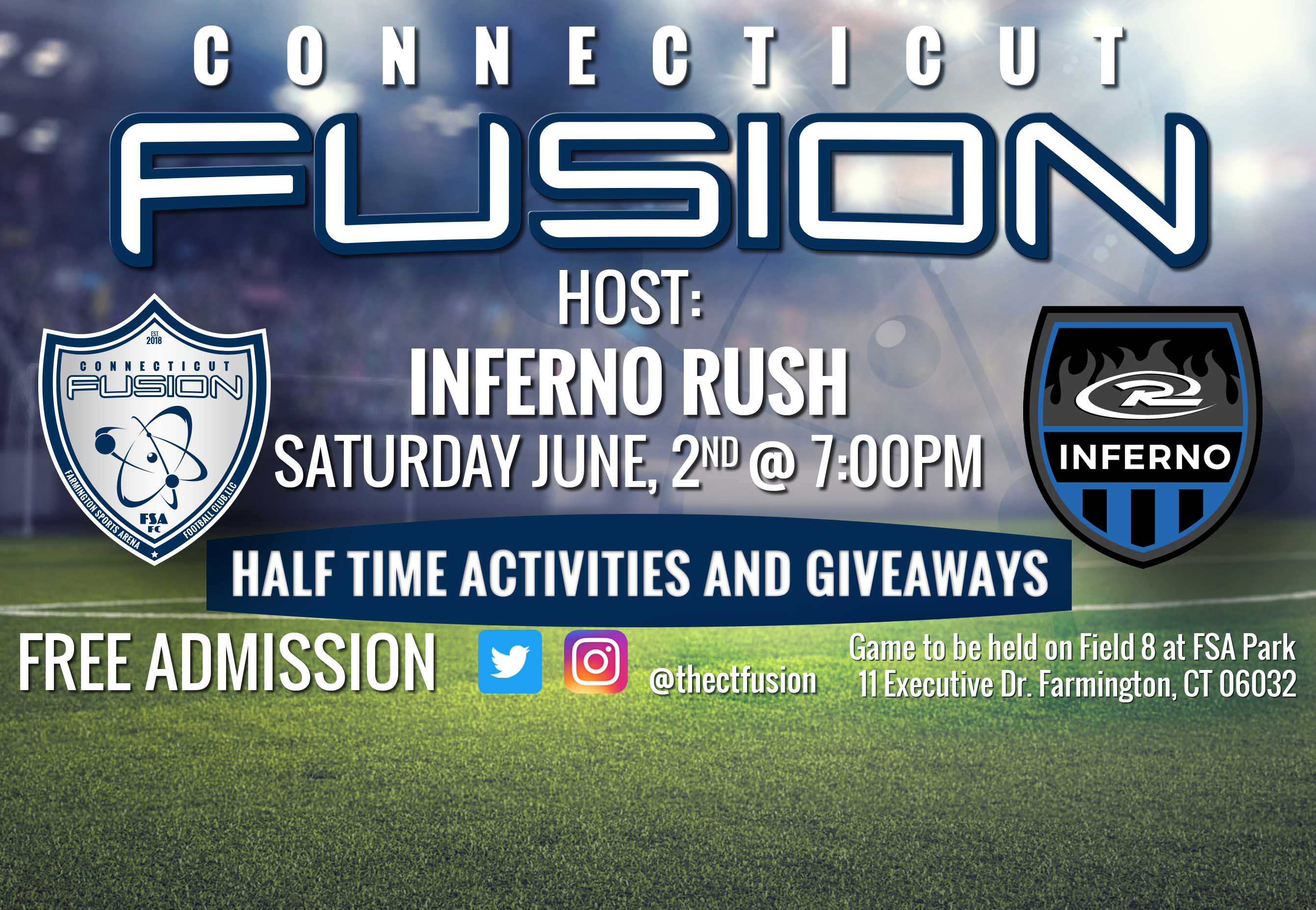 uws united women's soccer inferno rush national pro-am league rush soccer women's team connecticut fusion ct game fsa football club width=